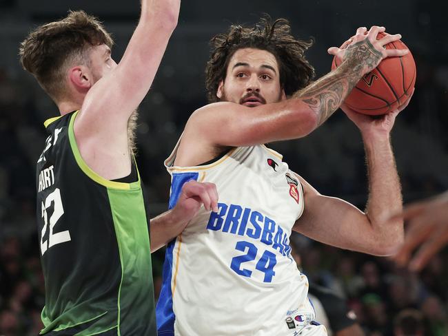 Tyrell Harrison of the Bullets drives to the basket. Picture: Daniel Pockett/Getty Images