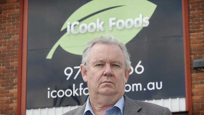 Owner of iCook Ian Cook says he has handed over 2,500 pages to police on the slug saga. Picture: David Caird