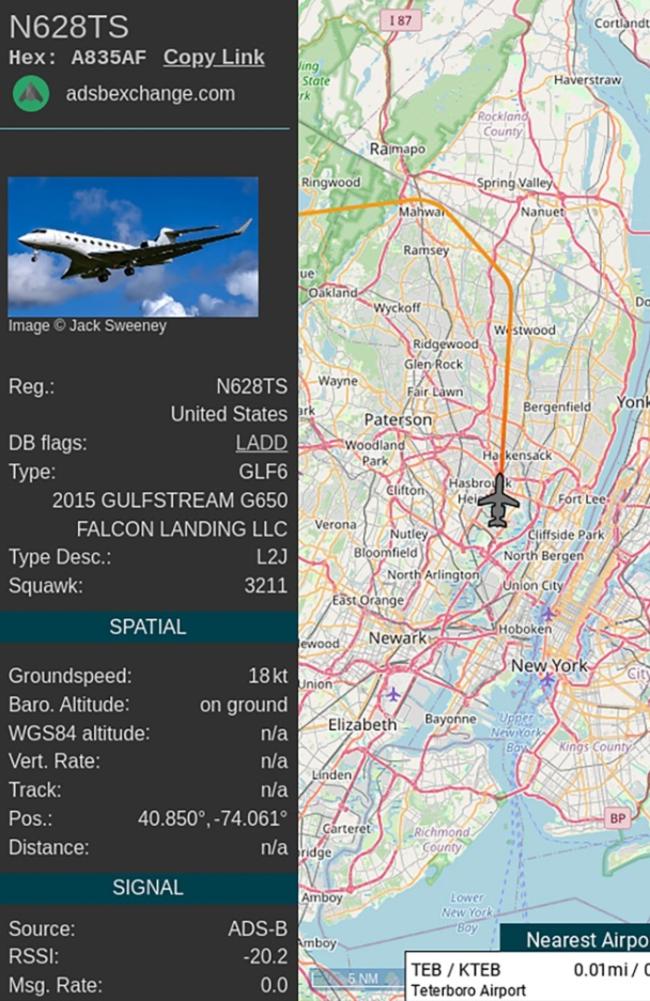 The flight-tracking site uses publicly available data to track Musk’s jet.