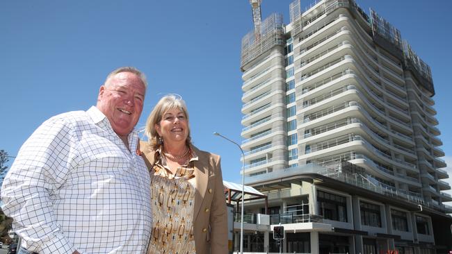 Greg “Hodgy” Hodge will return to run the pub. He’s pictured with developer Peggy Flannery of KTQ Group. Picture Glenn Hampson