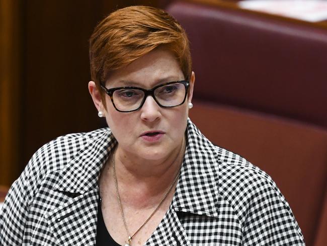 Australian Foreign Minister Marise Payne. Picture: Lukas Coch