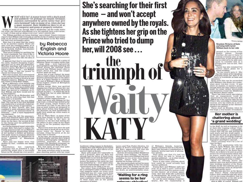 The moniker “Waity Katy” was one used across most major news outlets. Picture: Supplied.