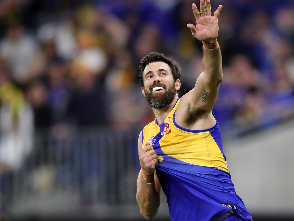 2022 could be the last chapter in Josh Kennedy’s illustrious career. Picture: Will Russell/AFL Photos via Getty Images