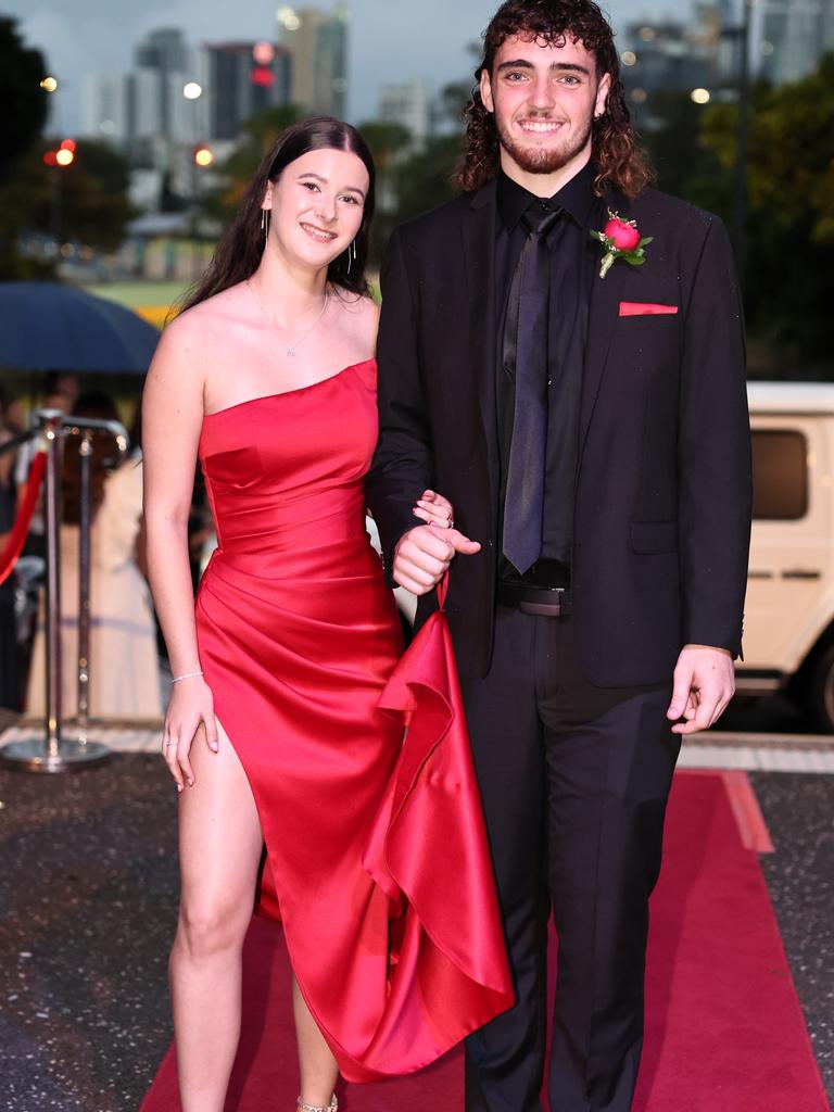 Students arrive for Robina State High formal at HOTA. Picture: Glenn Hampson.