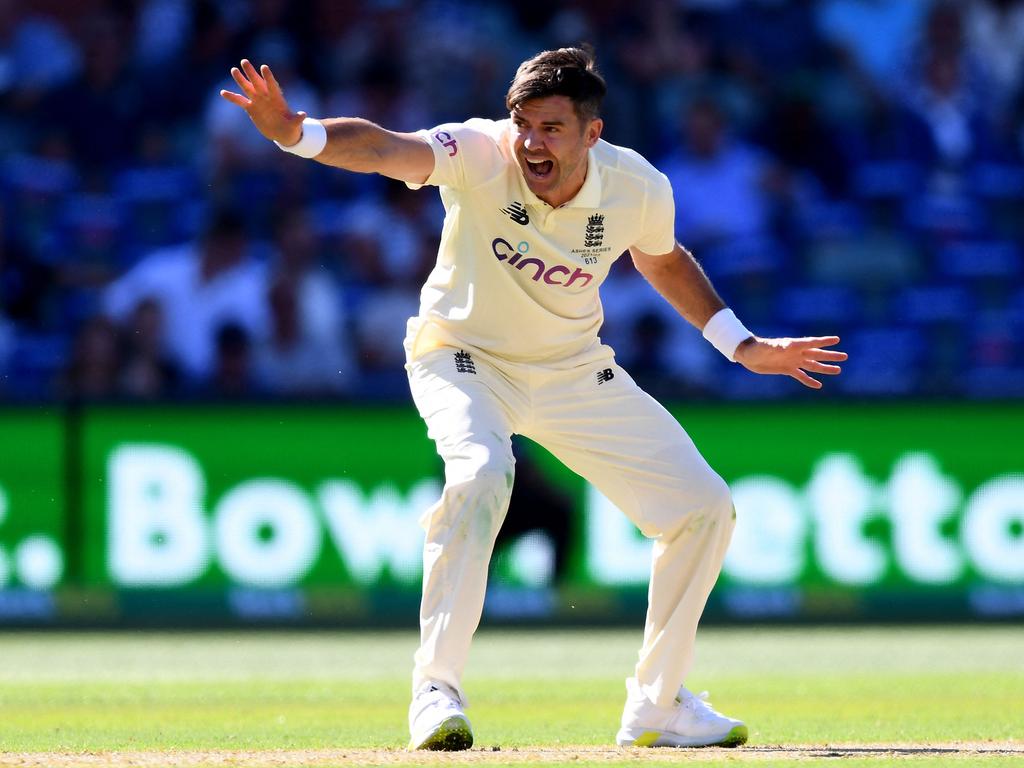 Jimmy Anderson had the ball singing at the MCG. Picture: AFP