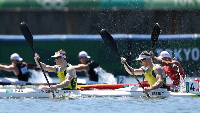 Jean van der Westhuyzen and Thomas Green powered to gold ahead of Germany and the Czech Republic. Picture: Getty Images