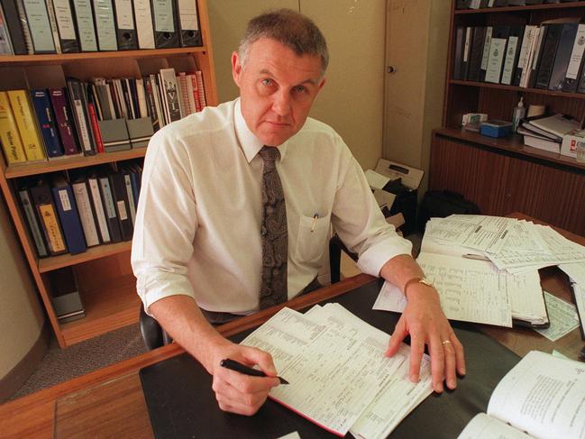 Ron Iddles during his time as Detective Senior Sargent at the St Kilda Road Police Centre.