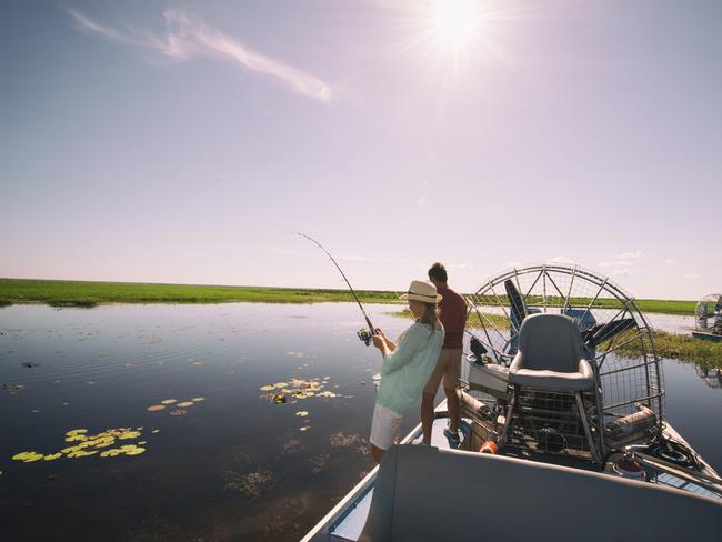 Fancy some fish for dinner? Reel it in and cook it up. Picture: Tourism NT.