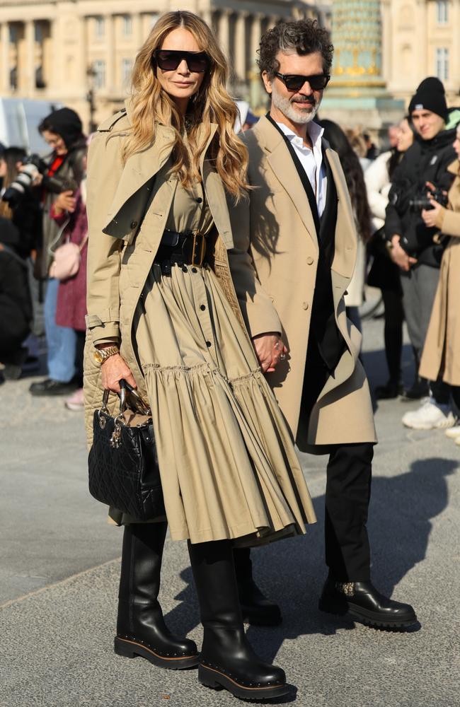 Elle has been with her current partner, American guitarist Doyle Bramhall II, since 2022. Here they attend the Christian Dior show at Paris Fashion Week. Picture: Jacopo Raule/Getty Images