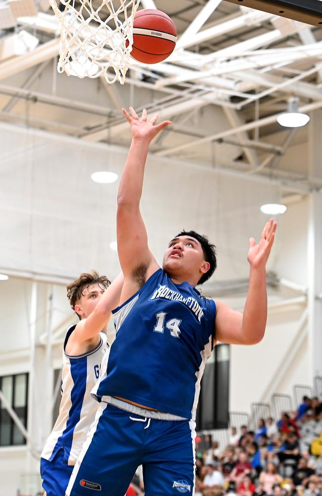 Gold Coast V Rochhamton Div 1 Basketball QLD U18 State Championships 2024 grand finals. Sunday January 14, 2024. Picture, John Gass