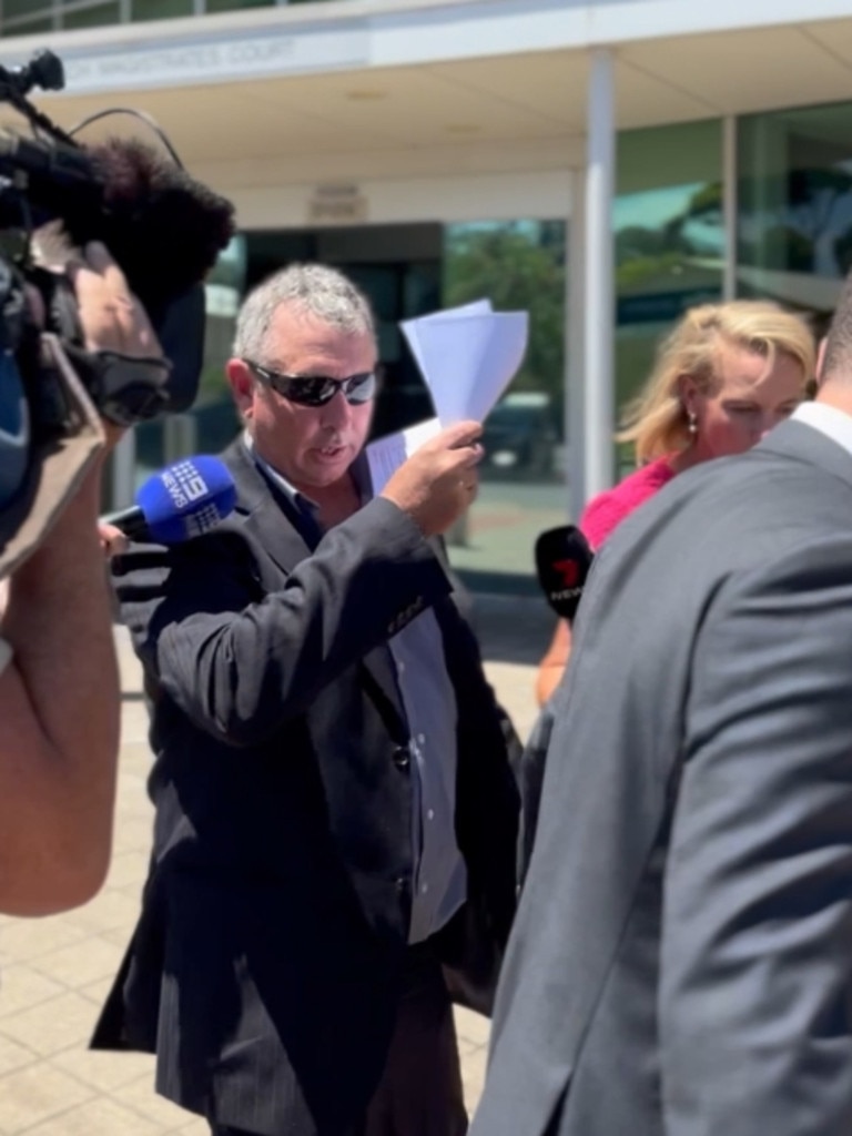 Adelaide man Heath Chance Mason leaves court charged over creating and distributing invasive images of women. Picture: Charlie Dadds,