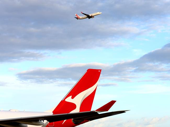 BRISBANE AUSTRALIA THURSDAY 19TH DECEMBER 2024 Generic picture of a QANTAS plane at the Brisbane International Airport Picture David Clark