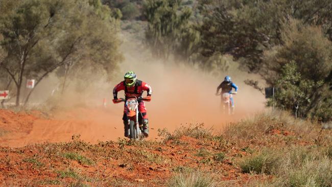 More than 100 bikes are competing in the 2024 Tatts Finke Desert Race. Picture: Gera Kazakov