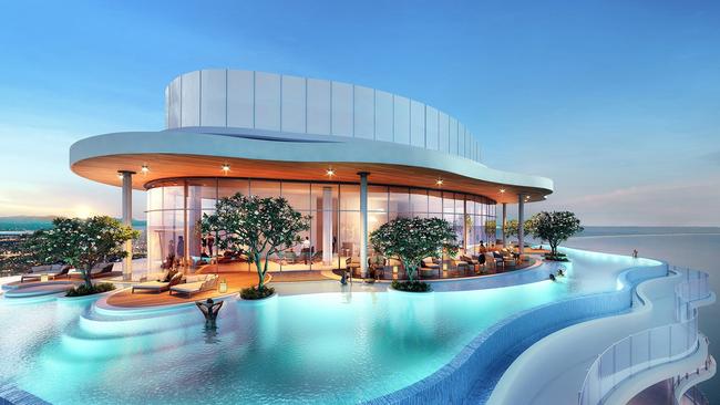 Artist impressions of the Spirit 89 tower at Surfers Paradise. Photo: Supplied