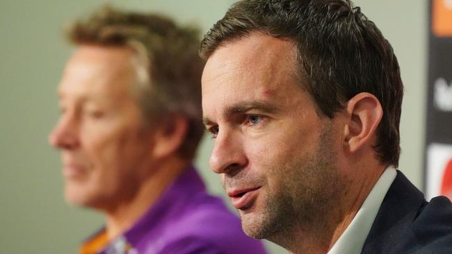 Melbourne Storm CEO Dave Donaghy says he is confident the Storm can get back on the park with the rest of the NRL. Picture: AAP