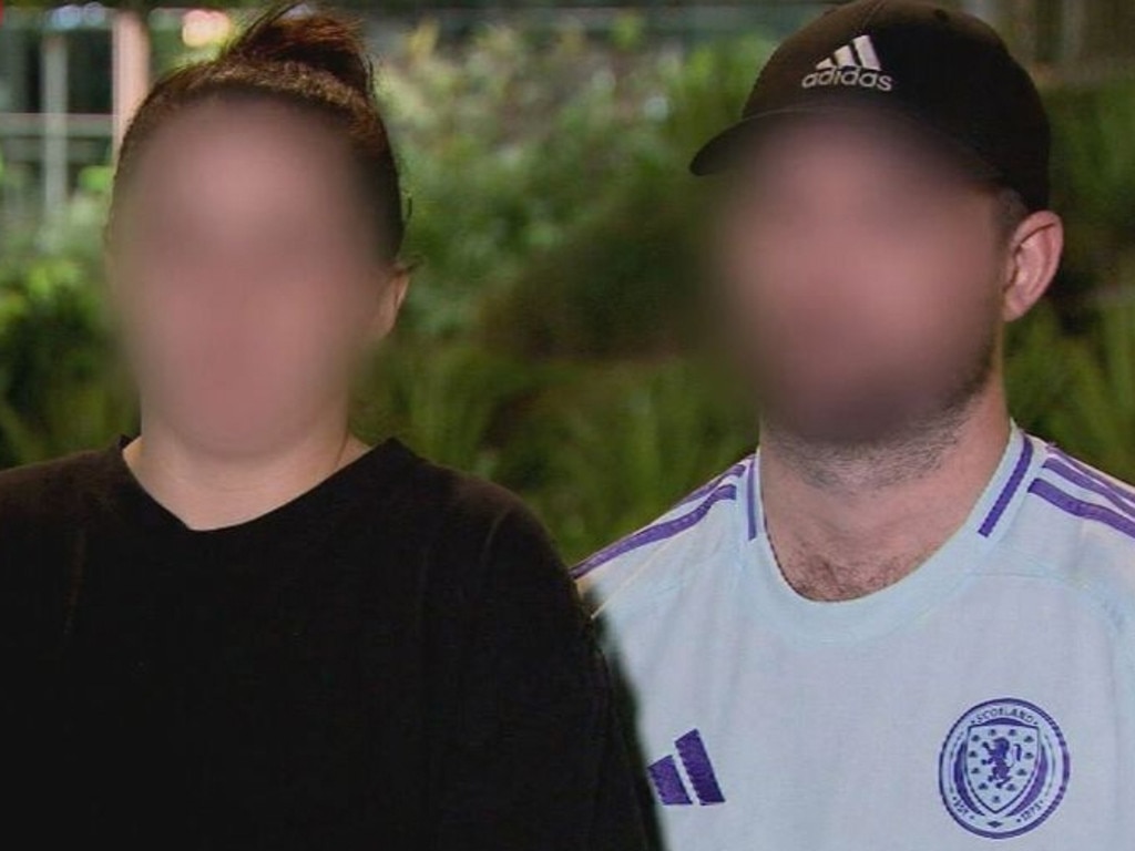 The baby’s parents, who wished not to be identified. The boy’s father said his partner has been traumatised by the ordeal. Picture: Nine News