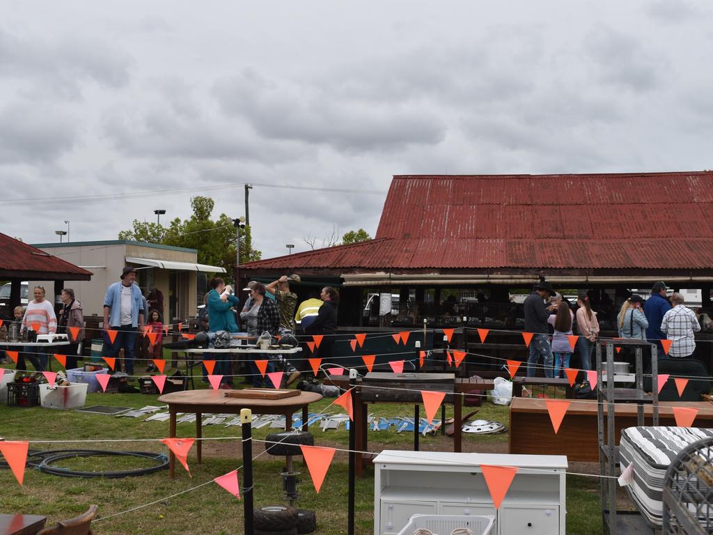 Despite the rainy conditions, there was still plenty of patrons at the Pig and Calf (photo: Michael Hudson/ Warwick Daily News)