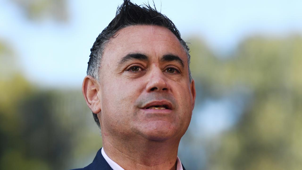 Deputy Premier John Barilaro says he’s not trying to bring down the Government. Picture: AAP Image/Dean Lewins