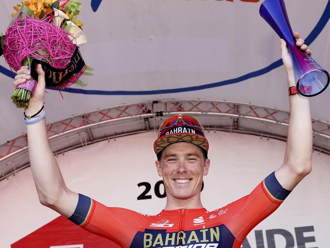 CYCLING - Tour Down Under - Stage 6 - McLaren Vale to Willunga Hill. Tanya Denver award for best South Australian Rider - Rohan Dennis. Picture SARAH REED