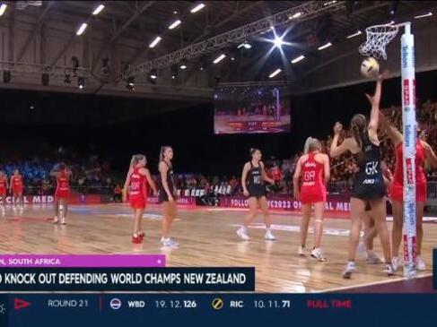 England knock out defending World Champions New Zealand