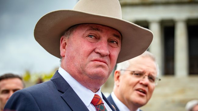 Deputy Prime Minister Barnaby Joyce has tested positive to COVID-19 in the United States. Picture: NCA NewsWire/Sarah Matray