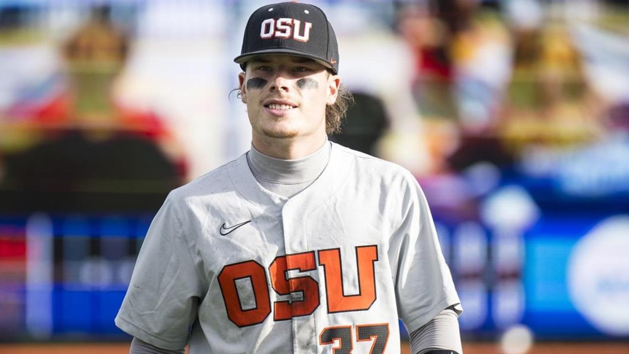 Travis Bazzana was the No.1 pick in the MLB draft. Picture: Oregon State