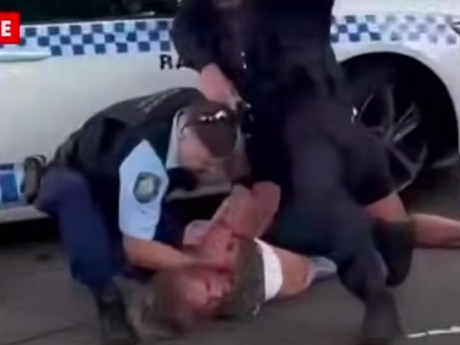 Two people have been refused bail after they allegedly stole a car and were dramatically arrested at a south Sydney petrol station following their alleged involvement in a police pursuit last week.Paris Lincoln and Saddam Hamze, both aged 32, appeared in Sutherland Local Court on Wednesday after they were charged overnight.Police allege State Crime Commandâs Raptor Squad officers located a stolen SUV at a service station on Frederick Street, Rockdale, about 2.45pm on Tuesday.As police approached, Lincoln, who was the driver, allegedly reversed the car and collided with the front of a stationary police vehicle.Lincoln and Hamze, who was the front seat passenger, allegedly assaulted officers and resisted arrest. Picture: 7NEWS