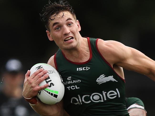 Cameron Murray during South Sydney NRL training at Redfern Oval, Sydney. Picture: Brett Costello