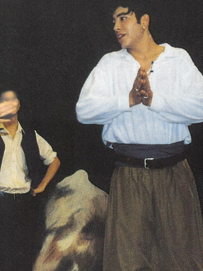 Ricky Rojas in the 1996 Parramatta Marist High School and Catherine McAuley High School production of the Pirates of Penzance.