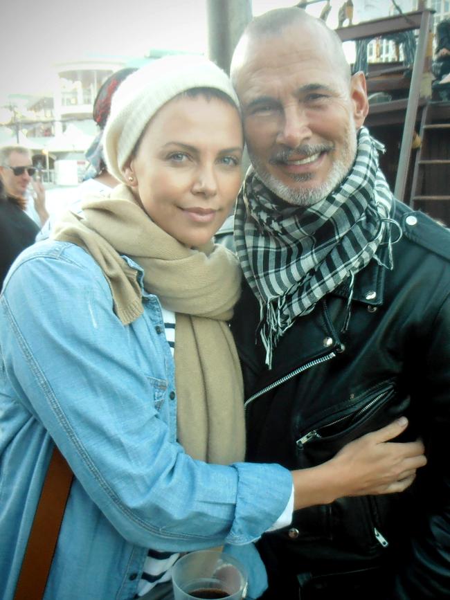 Charlize Theron with Norton. Picture: Supplied.