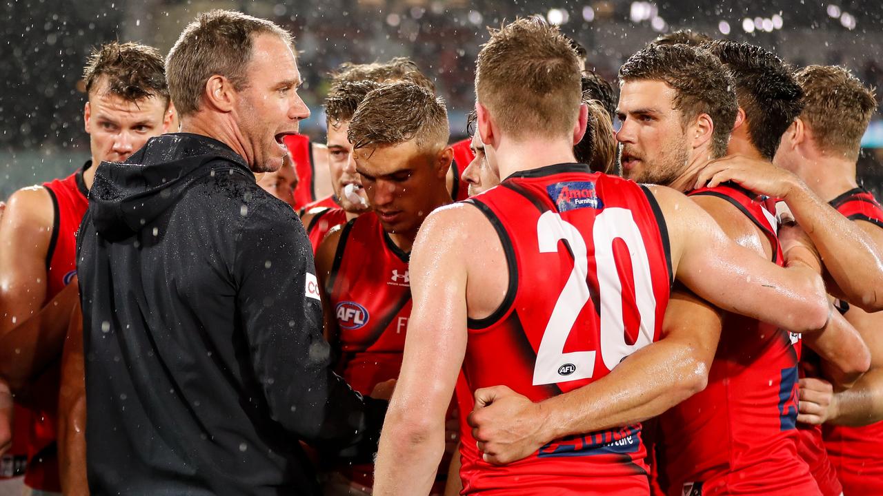 New Essendon coach Ben Rutten has outlined the style of footy he wants his side to play in 2021. (Photo by Matt Turner/AFL Photos via Getty Images)