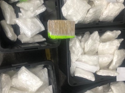 The drugs were stashed inside the machinery. Picture: NSW Police