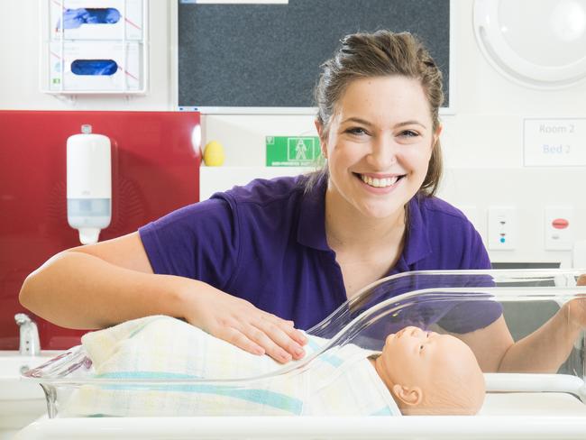 Midwives were among the most sought after jobs on Seek. Picture: Matt Loxton