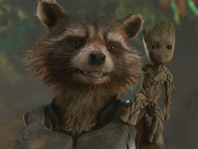 Guardians Of The Galaxy Vol. 2L to R: Rocket (Voiced by Bradley Cooper) and Groot (Voiced by Vin Diesel)Ph: Film FrameÂ©Marvel Studios 2017