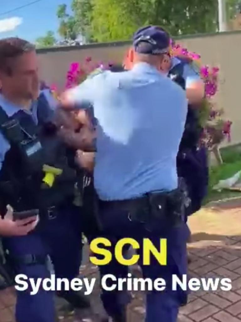 Police separated the men. Picture: Sydney Crime News