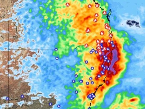 Rain due to hit bushfire-hit regions. Picture WeatherZone 2.JPG