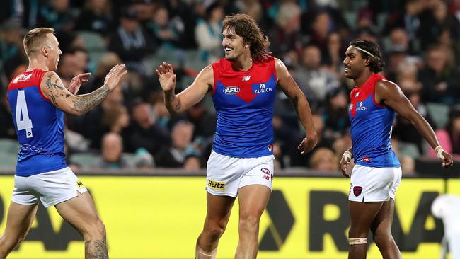 The Demons monstered the Power, who are still winless after four rounds. Picture: Sarah Reed/AFL Photos via Getty Images