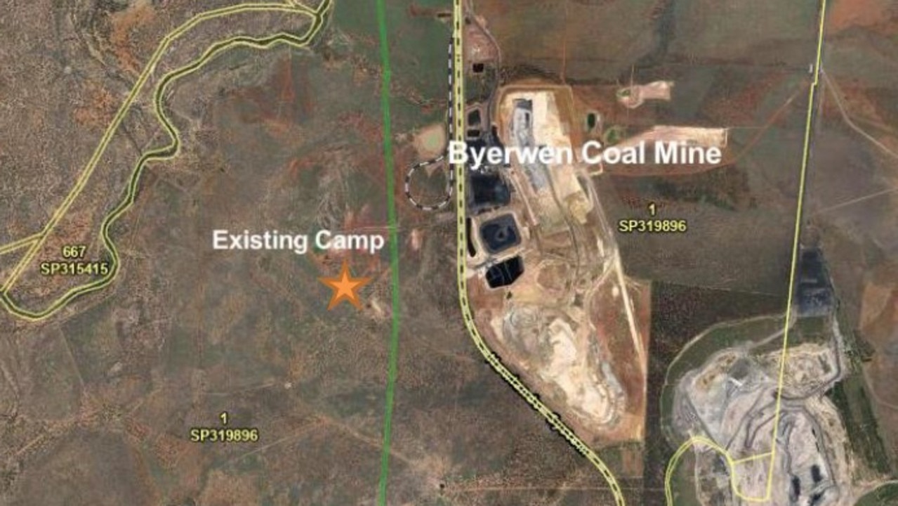 The location for the QCoal workers camp near the Byerwen coal mine in Central Queensland. Picture: Contributed