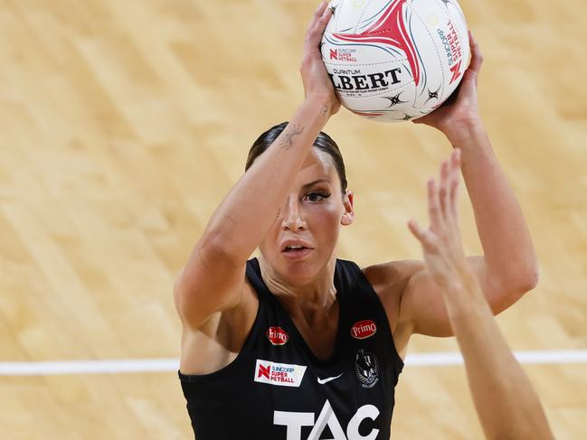 Kelsey Browne was unable to make an impact on the match after some impressive Giants defence. Picture: Jenny Evans/Getty Images