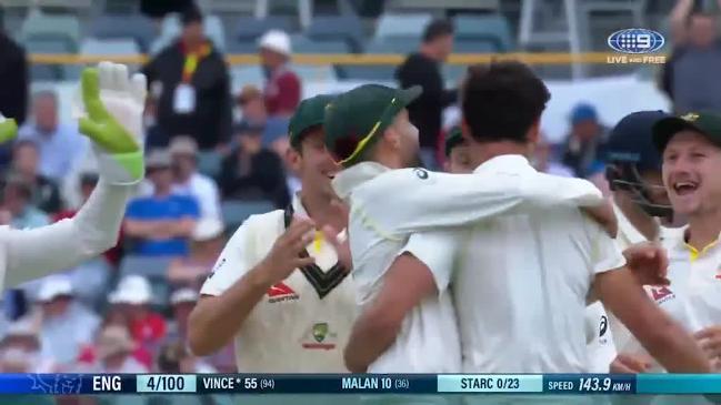 Mitchell Starc's 'ball of the 21st century' in the Perth Test