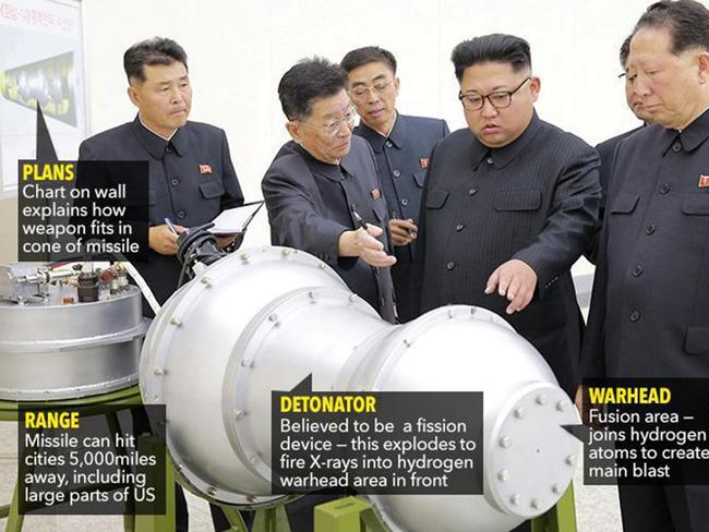 Pyongyang continues to boast of its nuclear capabilities. Picture: The Sun