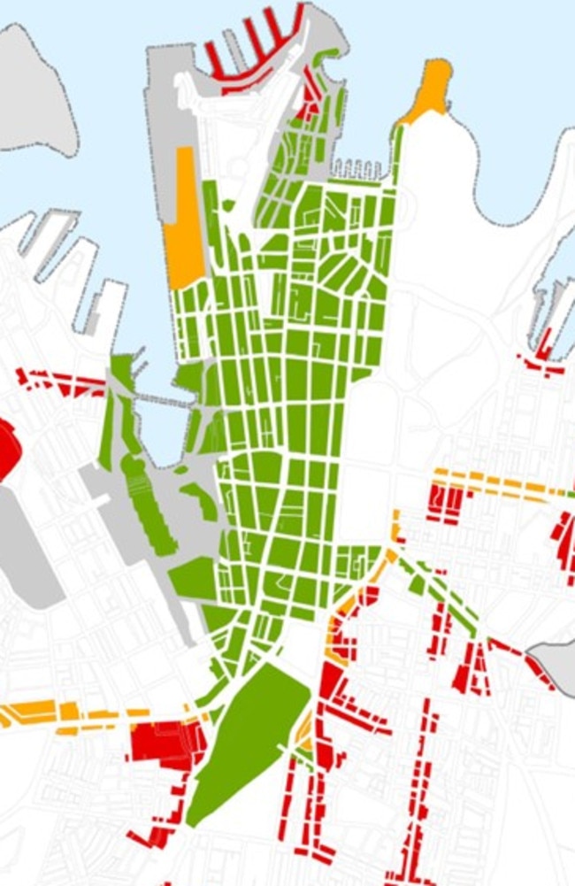 The proposed special entertainment precinct plans for the Sydney CBD.