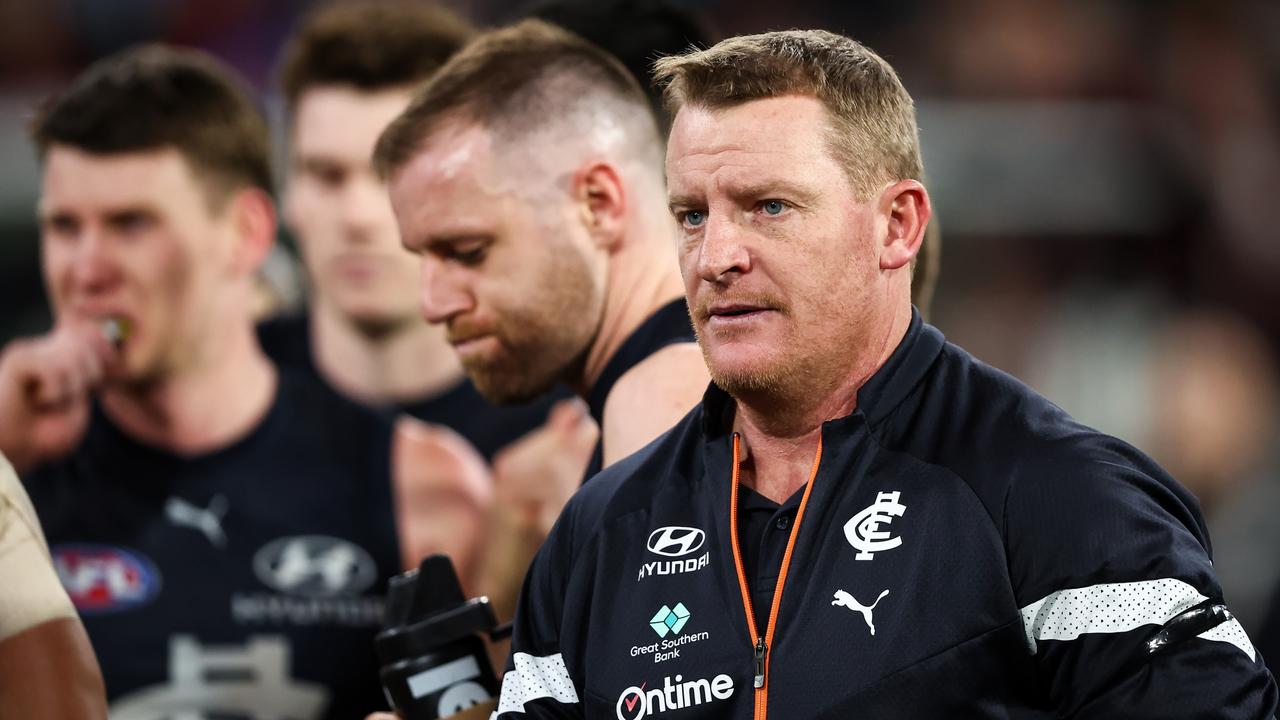 Carlton coach Michael Voss says his players are unified. (Photo by Dylan Burns/AFL Photos via Getty Images)