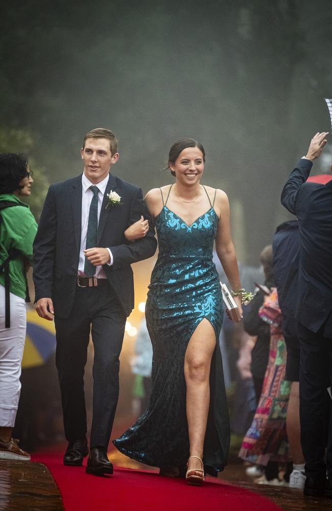 Joseph Young partners Abbie Loughlin at Fairholme College formal, Wednesday, March 27, 2024. Picture: Kevin Farmer