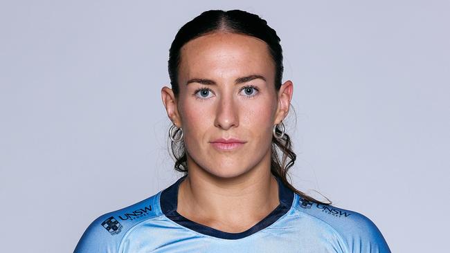 SYDNEY, AUSTRALIA - JANUARY 14: Maya Stewart poses during a NSW Waratahs 2025 Super Rugby Headshots Session at Allianz Stadium on January 14, 2025 in Sydney, Australia. (Photo by Hanna Lassen/Getty Images for Super Rugby)