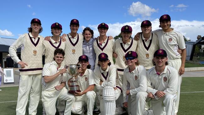 The title-winning Haileybury College APS premiership team.