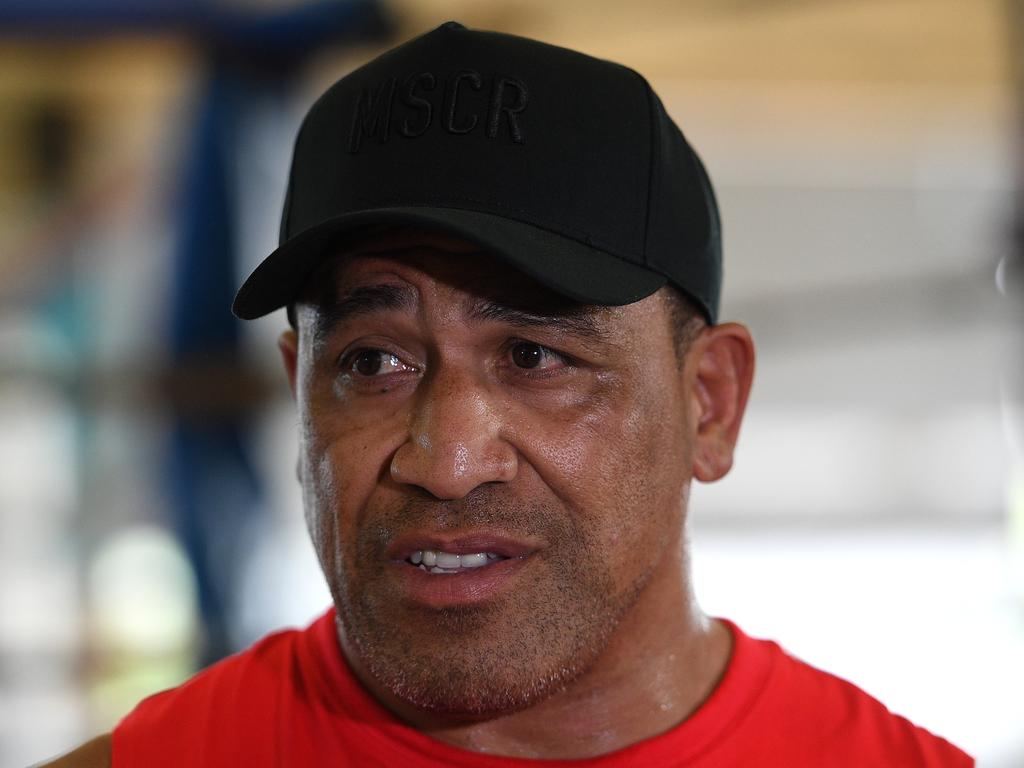 John Hopoate never backs down from a biff.