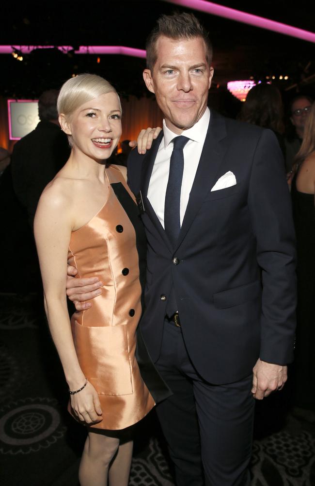 Michelle Williams and Kevin Walsh attend the 89th Annual Academy Awards Nominee Luncheon at The Beverly Hilton Hotel on February 6, 2017 in Beverly Hills, California. Picture: AP