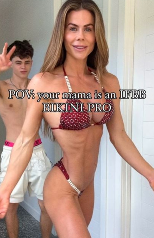 Sophie Guidolin has hit back at people shaming her for being in a bikini in front of her son. Picture: Instagram/@sophie_guidolin