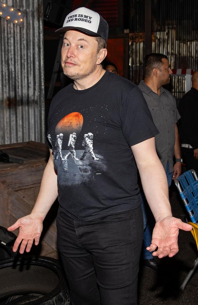 Elon Musk attends the 